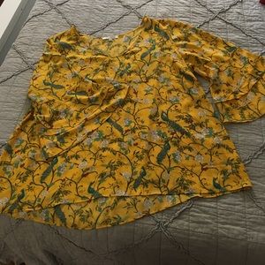 Rose & Olive Yellow Blouse